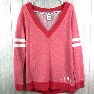 Victorias Secret Pink Oversized Varsity top